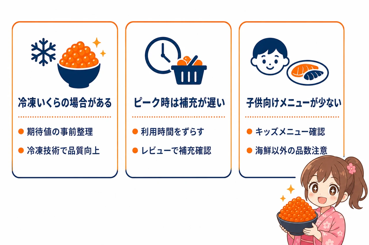 いくら食べ放題で後悔しないための注意点