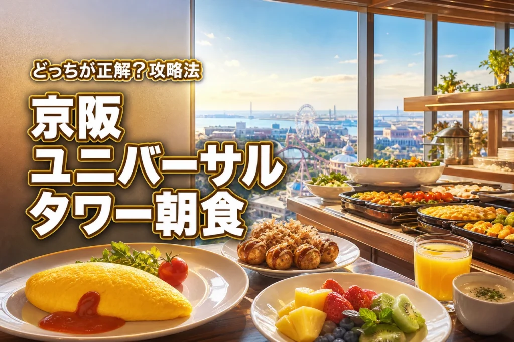 ホテル京阪ユニバーサルタワーの朝食はどっちが正解?USJ攻略に最適な食べ方