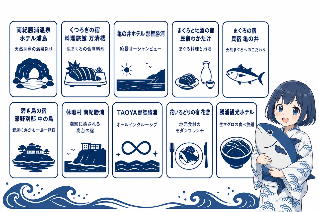 マグロが美味しい那智勝浦のおすすめ宿10選