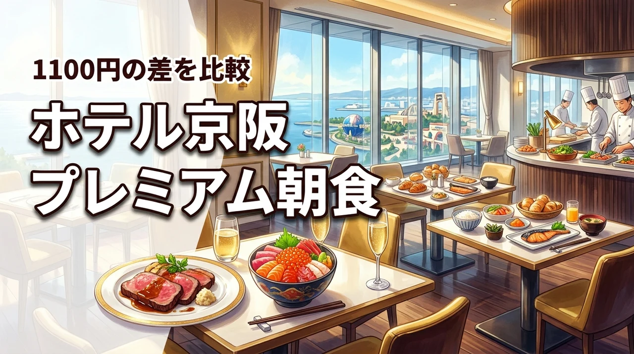 ホテル京阪ユニバーサルタワーのプレミアム朝食と通常の違いは？1100円の差で後悔しない選び方