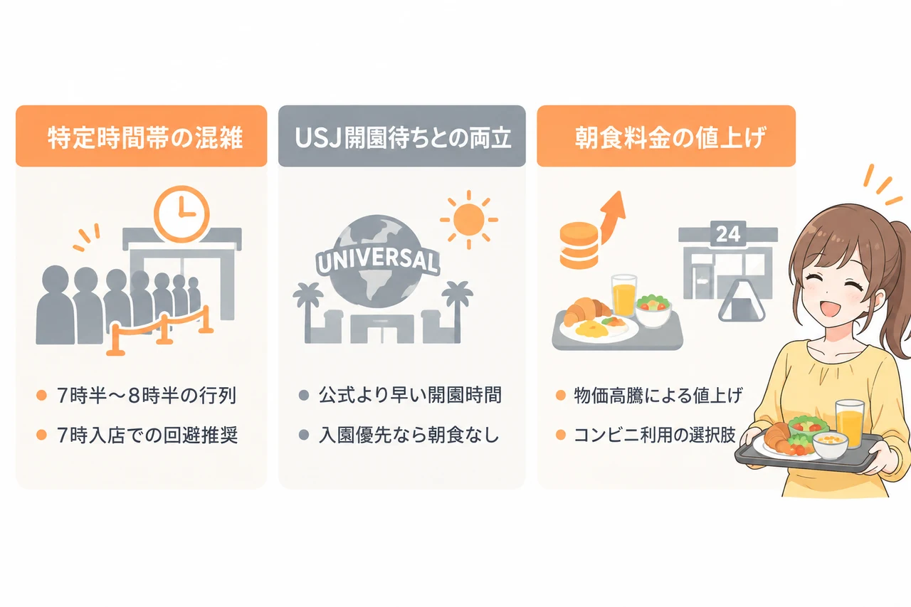 朝食会場で注意すべきデメリット3選